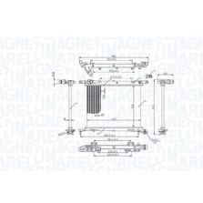 Radiatore Raffredamento Motore Fiat Panda 1.0Milhyb.20> Magneti Marelli Bm2222